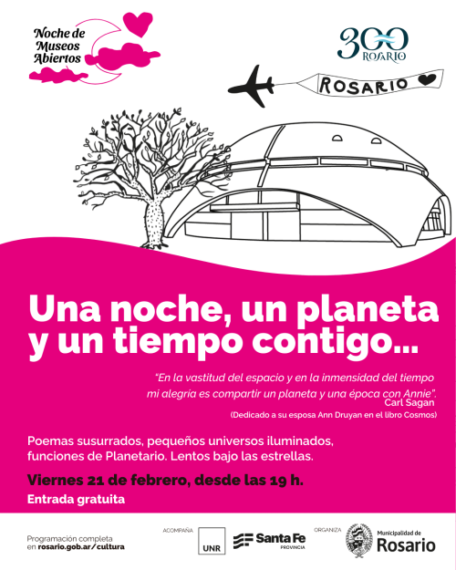 Noche de Museos Abiertos - "Una noche, un planeta y un tiempo contigo"